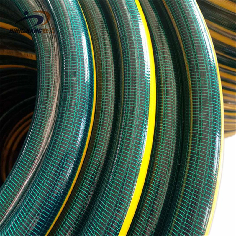 25FT 50FT 75 100FT Flexible Irrigation Fibre Braided Garden Hose 12mm 16 19 25mm PVC Garden Water Hose Pipe with Brass Fitting