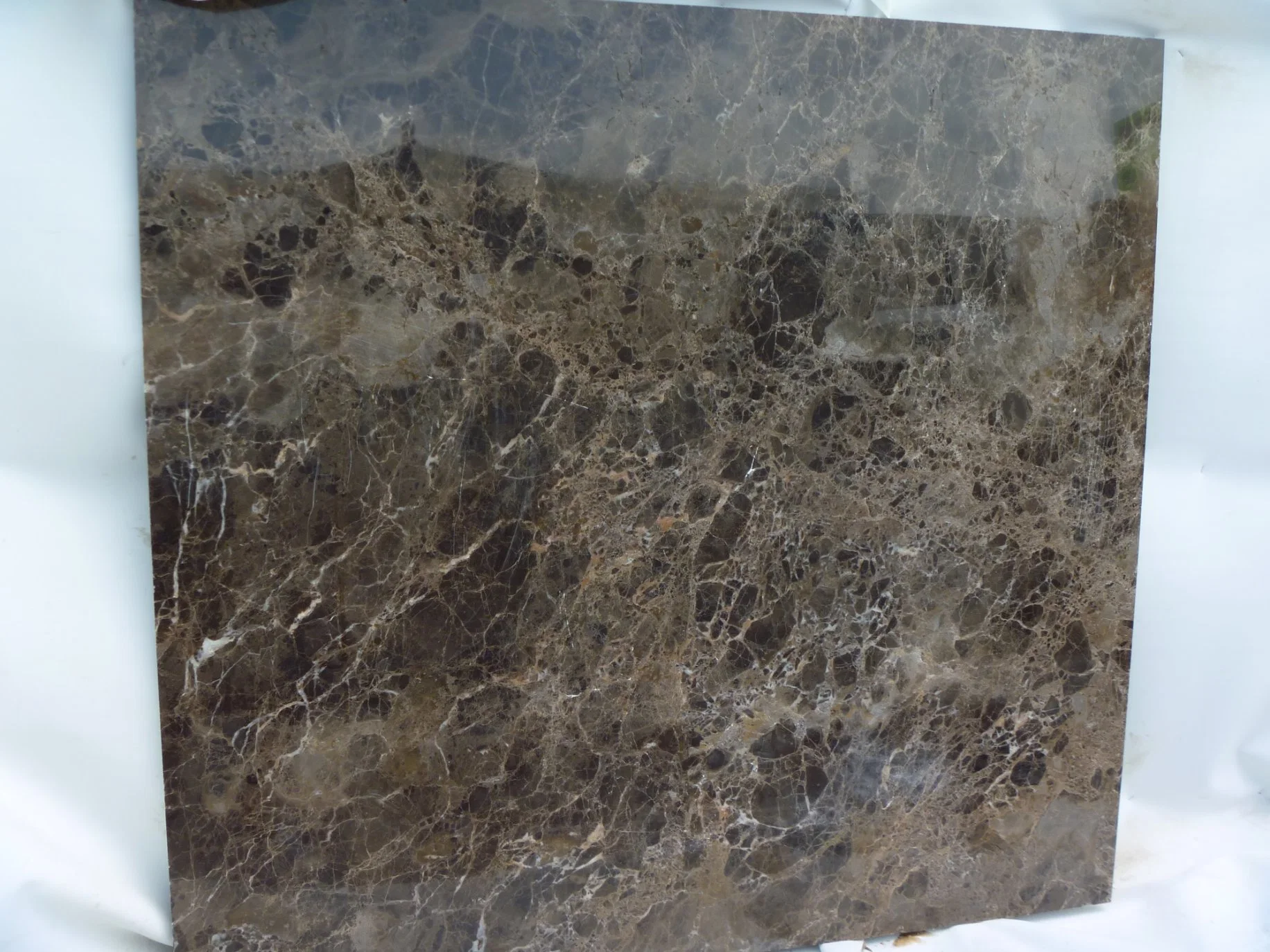 Customized Natural Stone Dark Emperador Marble Countertop Brown Marble Interior Decor