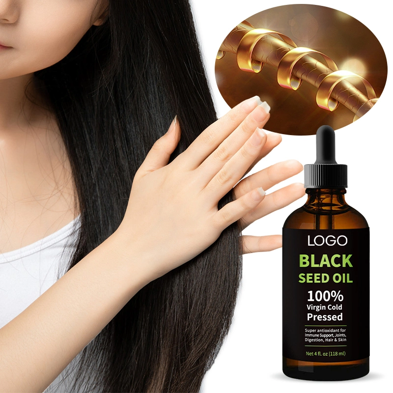 Private Label Hair Undiluted Cold Pressed Honey Cumin Black Seed Oil Organic