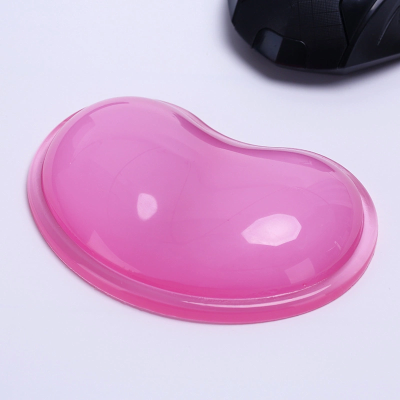 Gel de silicona en forma de corazón para Mayorista/Proveedors apoyo de muñeca Translucence Mouse Pad