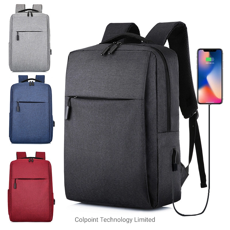 Student School Bag USB Charging Backpack Travel Bag Water Resistant Oxford Schoolbag