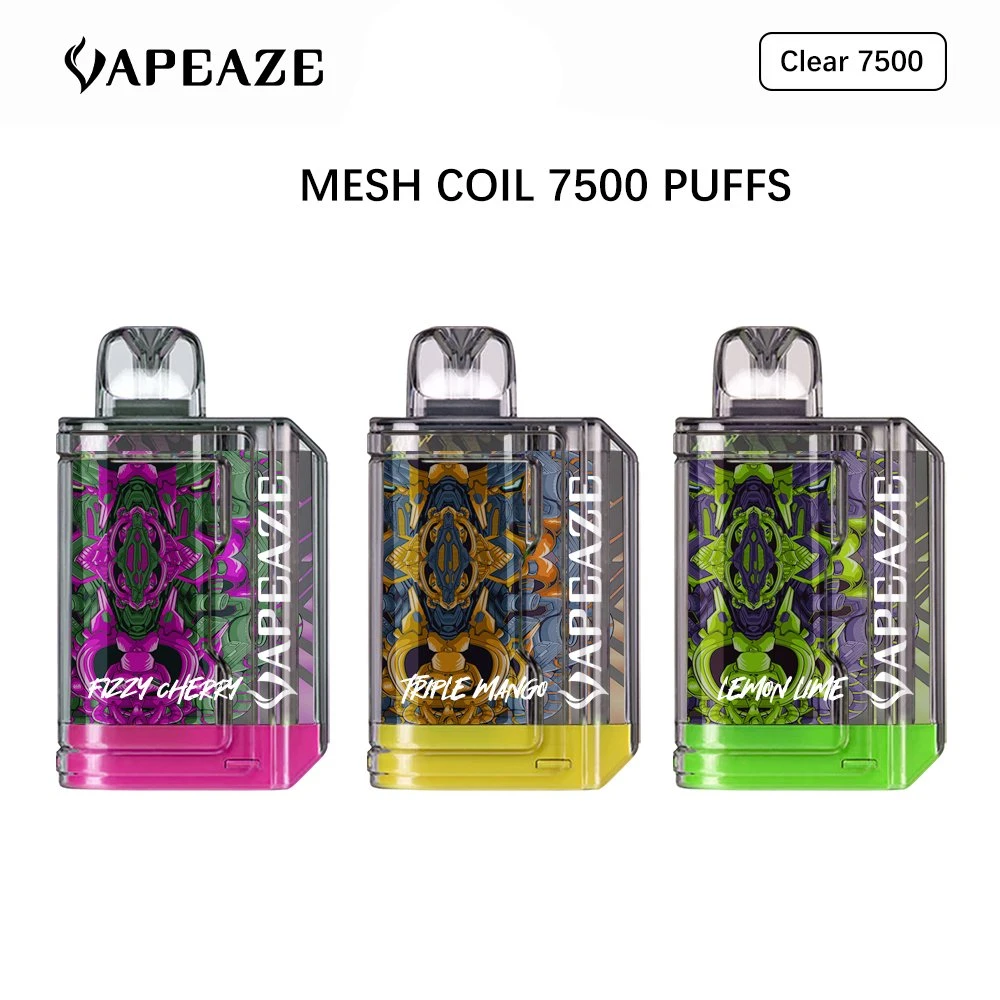 2023 Disposable/Chargeable Vape Promotional vape Clear 7500 Puffs Medel 20+Flavor Smooth Vaping Experience Big Cloud Mini Design up to 16 Ml Vape Pen