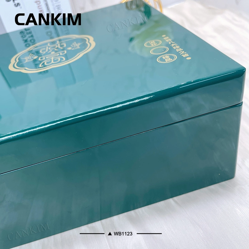 Cankim Tea Wood Box Packaging Luxury Wood Jewelry Boxes Decorative Wooden Storage Box