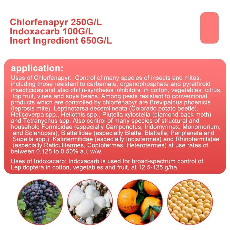 Agricultural Chemicals Pesticide Insecticides Chlorfenapyr 30% + Indoxacarb 5%Sc