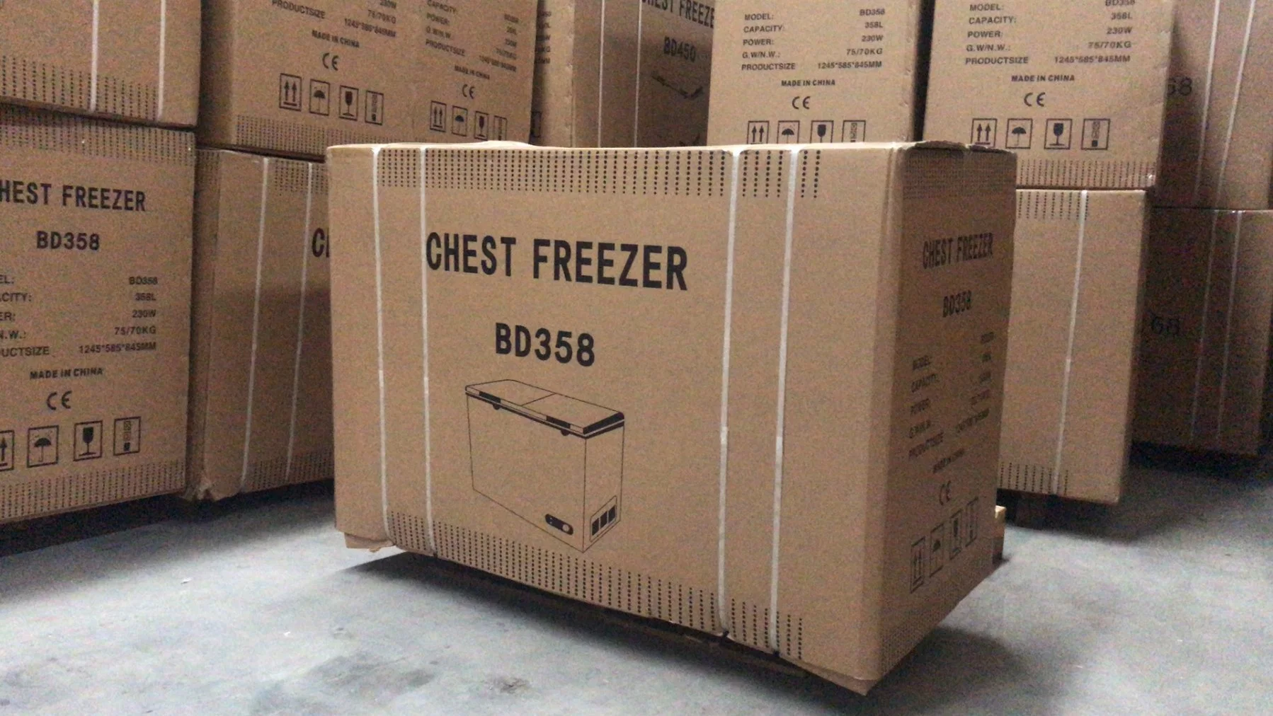 Singles Temperature Chest Freezer for Home and Supermarket