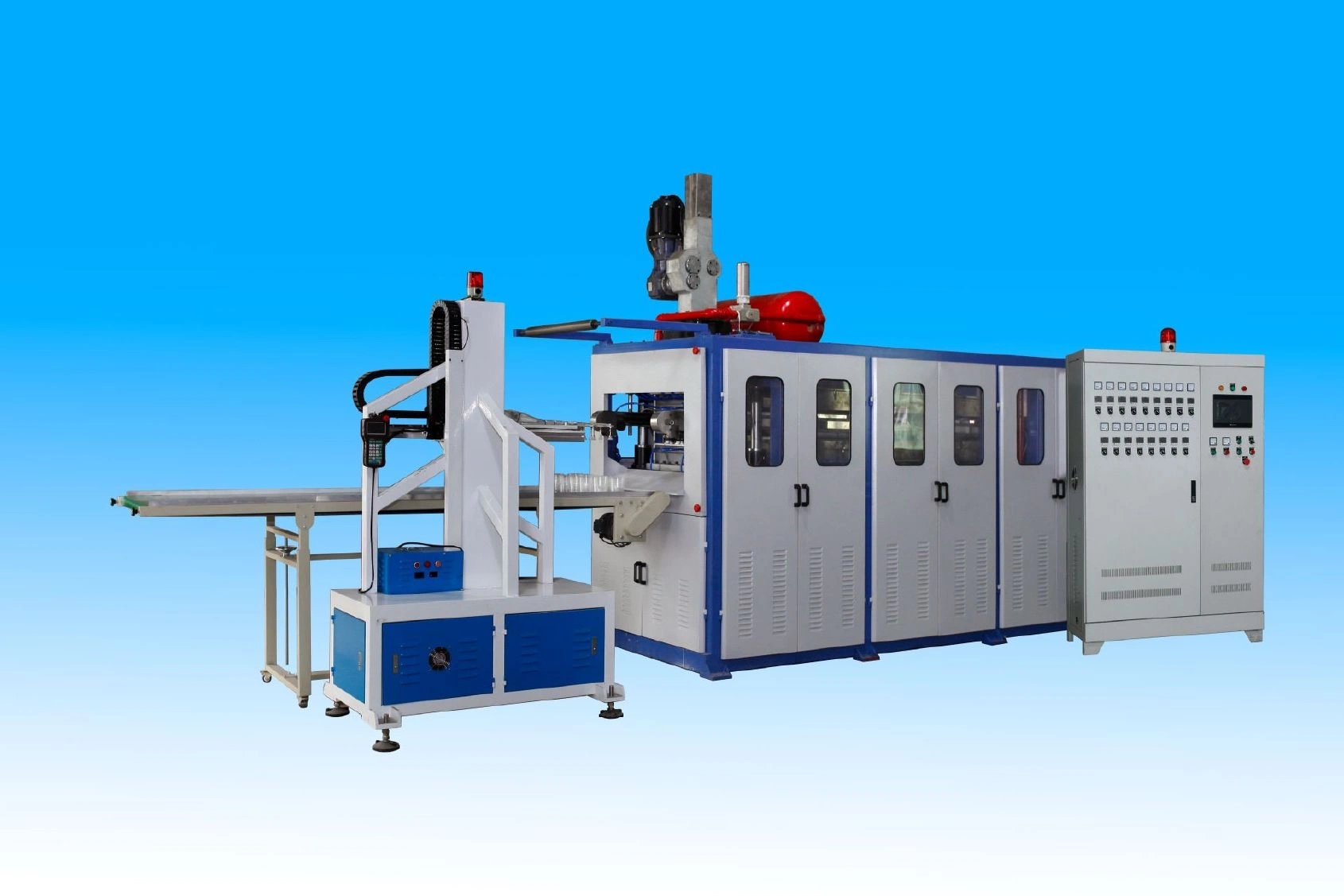 Fully Automatic Multifunctional Plastic Thermoforming Packaging Container Disposable Fast Food Supplies Machine