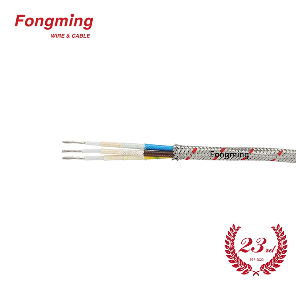 350deg. C Multi Core Fiberglass Insulation Stainless Steel High Temperature Shield Cable