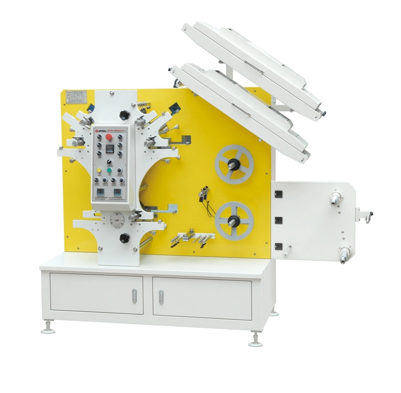 (JR-1242) 4+2 Colors Garment Care Label Flexo Printing Machine Equipment for Nylon Taffeta, Cotton Tape/ Jingda 6 Color Polyester Satin Label Printing Machine