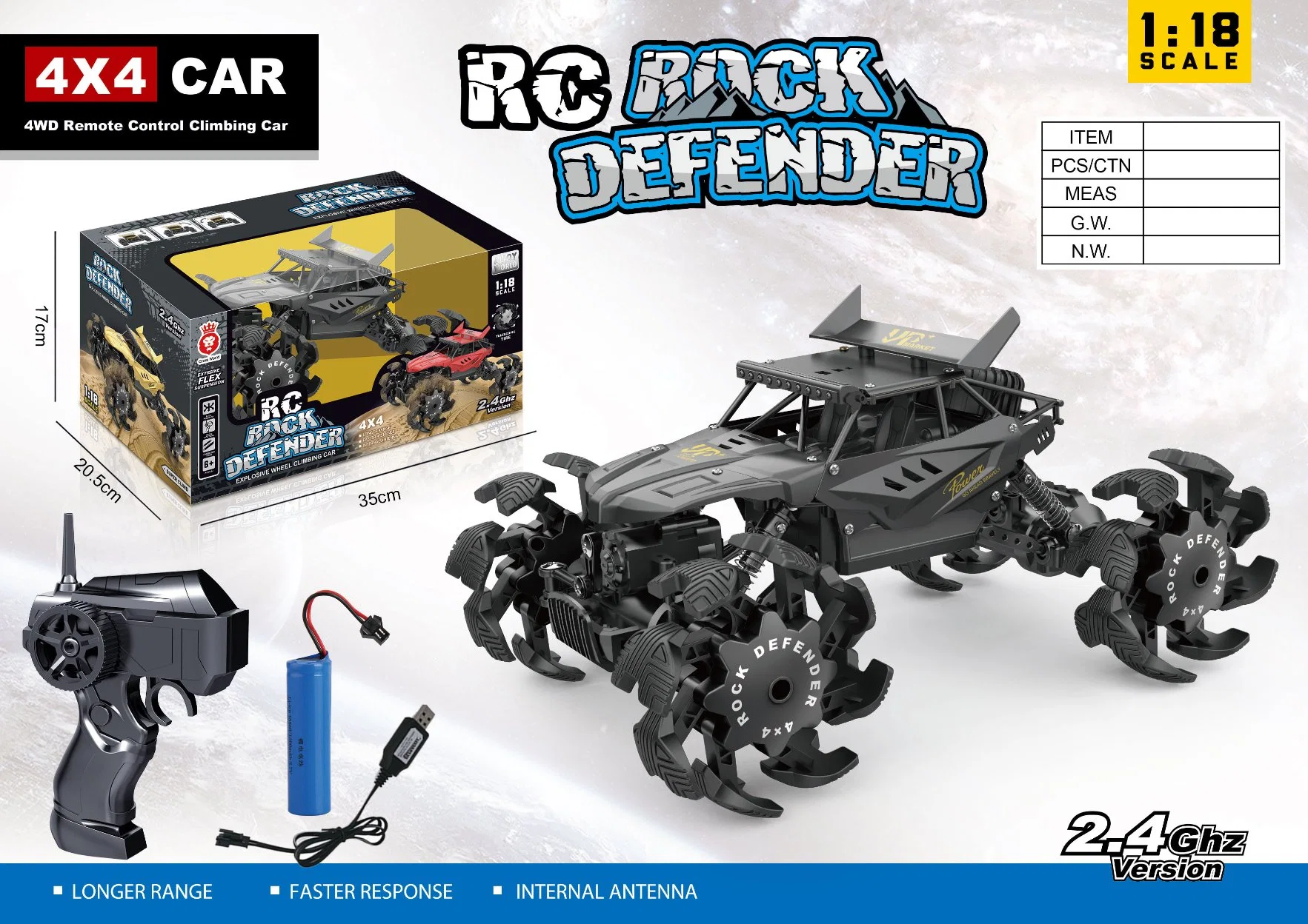 2023 Ferngesteuert best-seller 4WD Racing Stunt off road RC Liga de carros na parede do veículo escalada RC Car para crianças com luz de LED