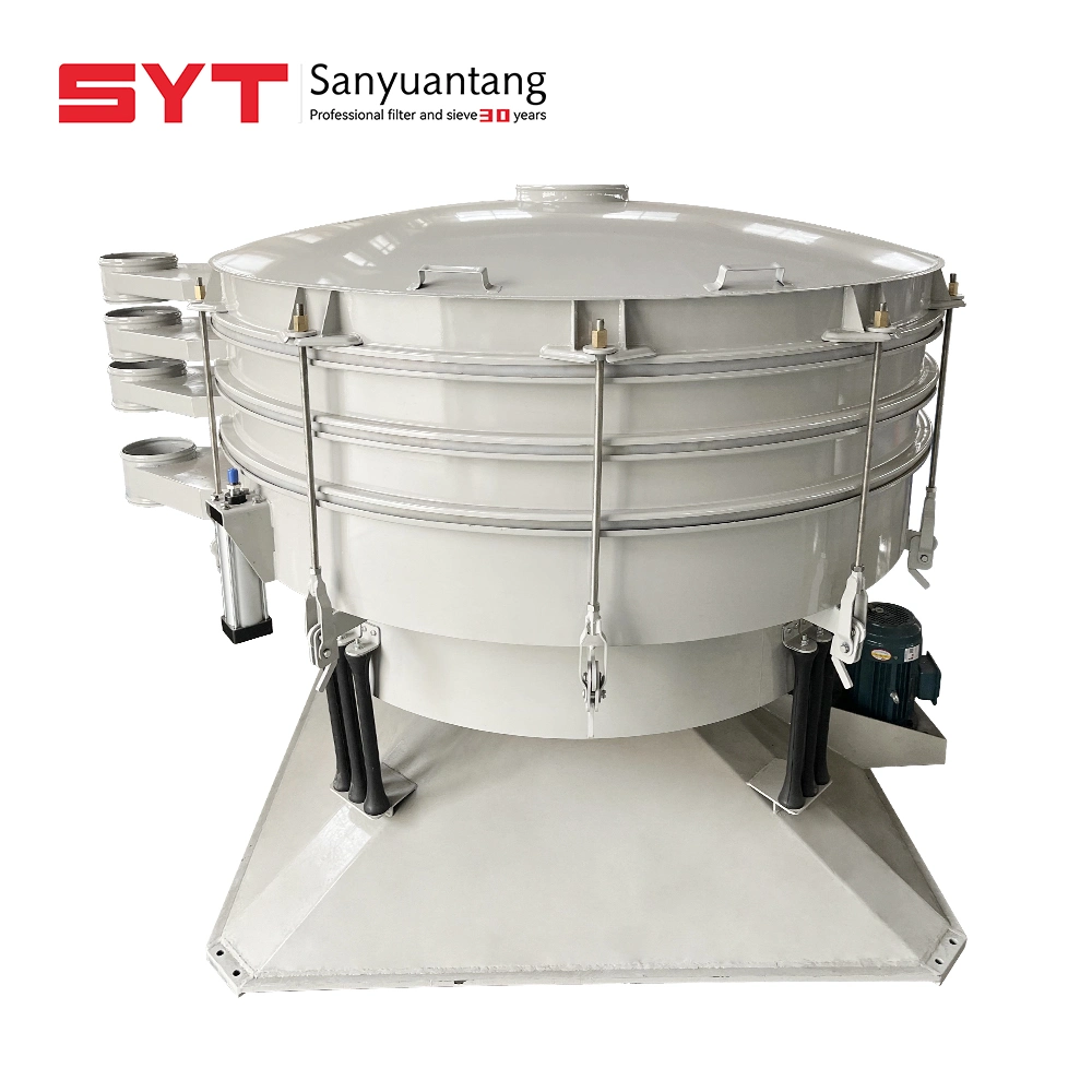 High Capacity Circular Tumbler Vibrating Screen Wood Powder Separator Sifter