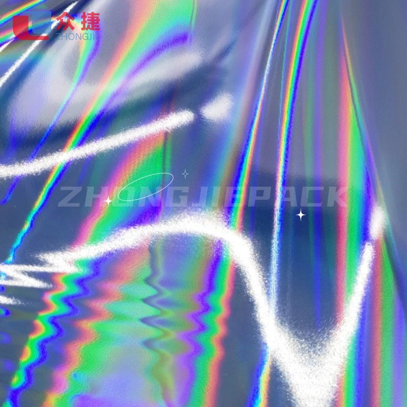 Nahtlose Regenbogen Pliiar des Lichts Hologramm metallisierte Haustier-Film für Nasslaminierung