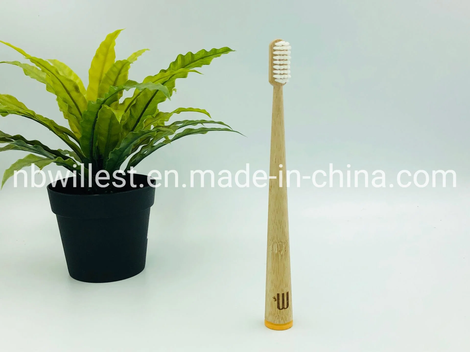 2019 Venda Quente Eco-Friendly escova de dentes de bambu pintura redonda