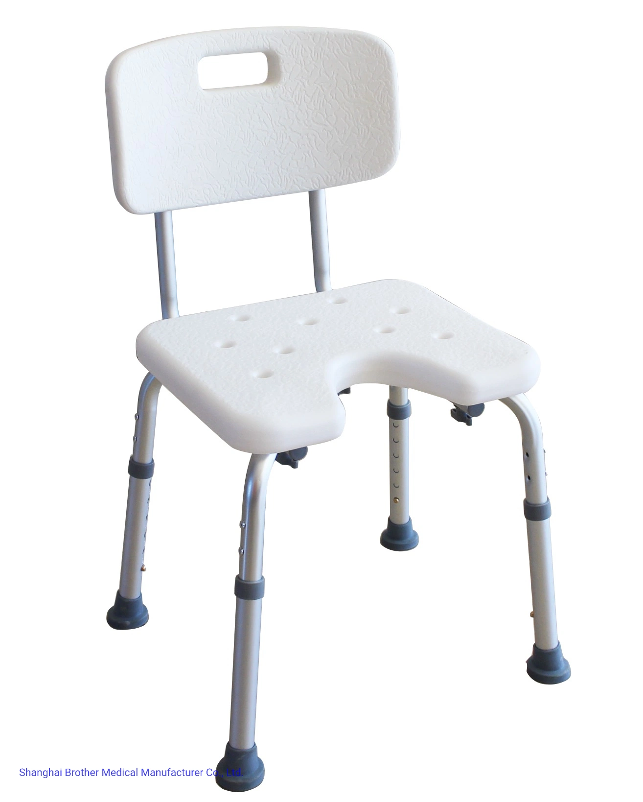 Chaise de douche pliante pour personnes handicapées, support de charge élevé, cadre en aluminium durable Matériau