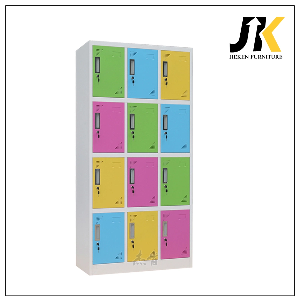 Kd School Used Clothes Storage 12 Doors Steel Locker Cabinet