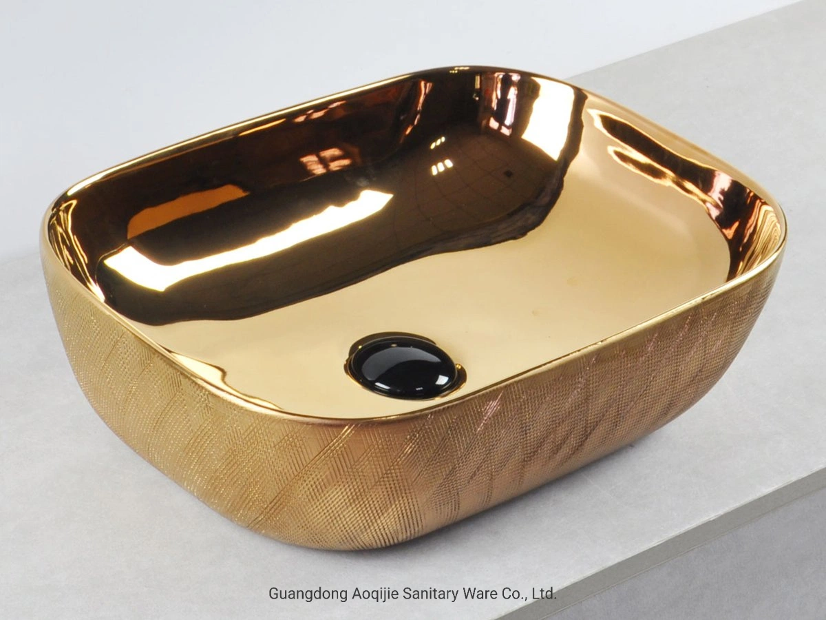 Goldplating Basin Stone Basin Ceramic Basin Bathroom Furniture