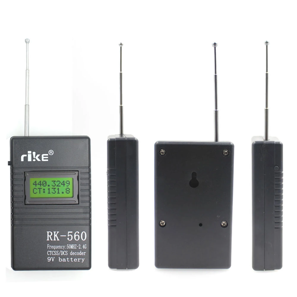 Contador de frecuencia de 50 MHz-2.4 GHz Portable Ctcss DCS, prueba de la Radio del contador de medidor de frecuencia.