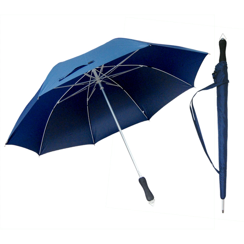 Manufacturer Promotional 27 Inches Large High Quality Fiber Glass Bulk Windproof Aluminium Spring Frame Golf Umbrella