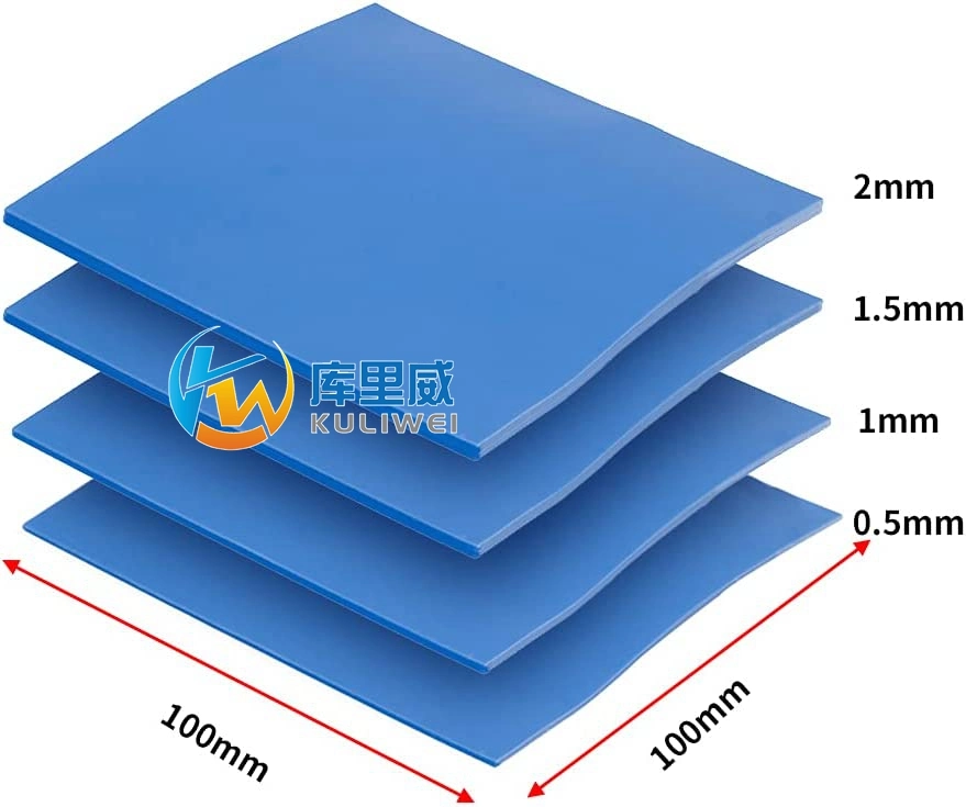 FOLHA de isolamento térmico High Thermal Conductive, 100 PEÇAS, 10 * 10 mm, 5 W/M-K. Para GPU