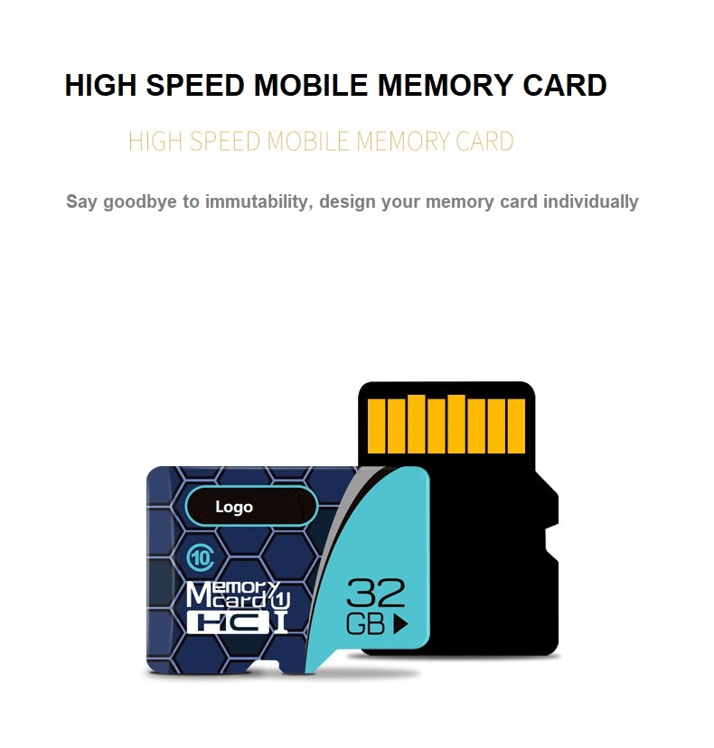 Top Sales 100% Original Custom Logo TF Card 8GB 16GB 32GB 64GB 128GB 256GB 512GB Memory Cards