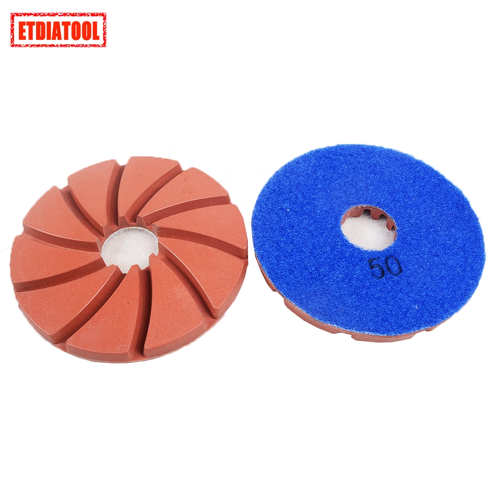 Grit 800 Diamond Resin Polish Pads for Granite, Artificial Stone, Quartz, Concrete, Terrazzo with Snail Lock or Magic Lock