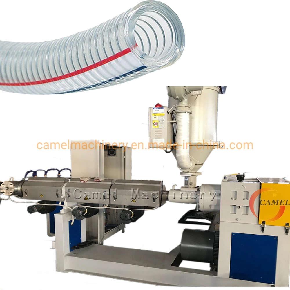 Helix Steel Wire Discharge Composite Hose Pipe PVC Steel Wire Reinforced Hose Production Line for Industrial Chemical Suction & Pipe Using