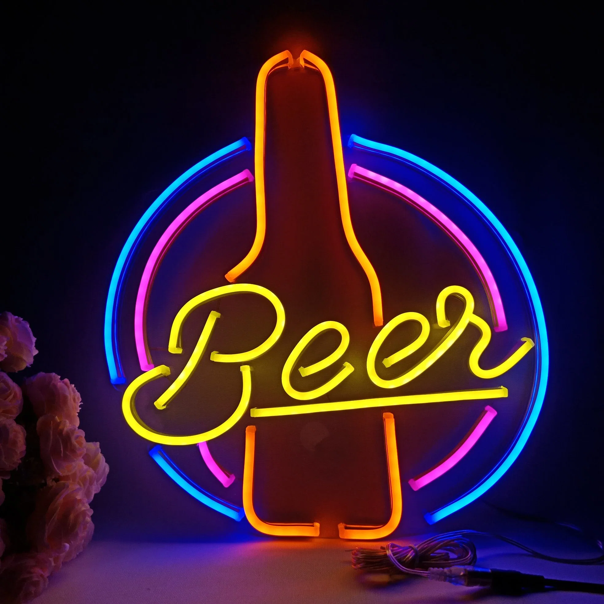 IP20 Design Custom Letter Wedding Bar Party LED Flex Neon Sign