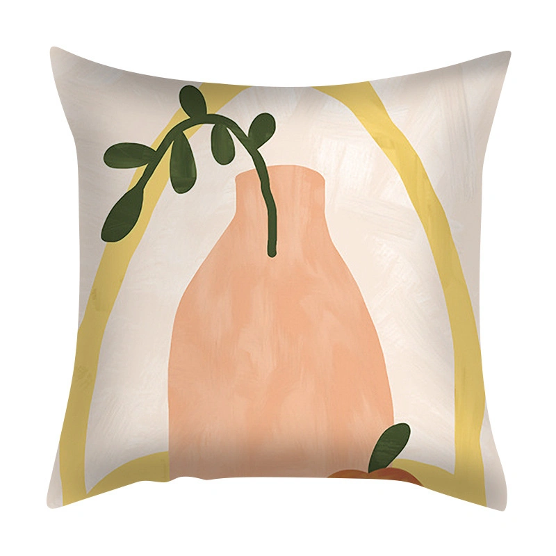 Abstract Geometric Plant Flower Home Children Silk Pillowcase