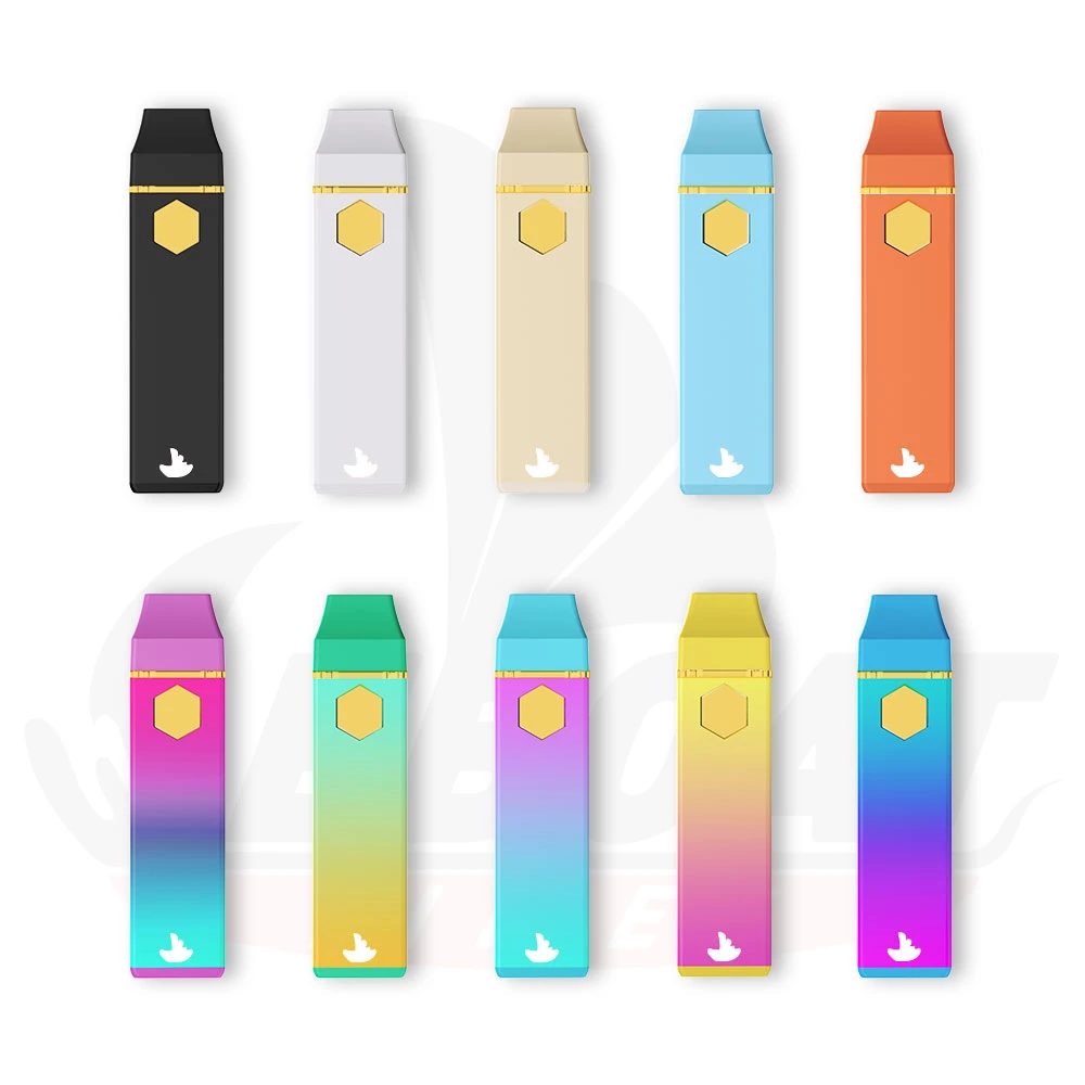 Canada Vente à chaud Pod Vape emballage personnalisé HHC Thick Atomiseur d'huile Ecigs 1 ml/2 ml résine directe Vape vide jetable