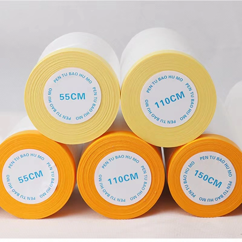 Good Performance PE Cover Protective Tape Car Painting Plastic Masking Film