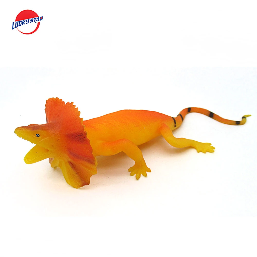 Quality Assurance TPR Chameleon Reptile Decompression Toy Animal Squeeze Toys Boys Stress Relief Toys