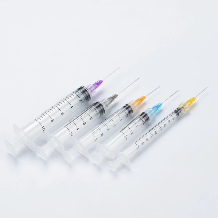 Medical Disposable Syringe 1ml 3ml 5ml 10ml 20ml 50ml with Luer Lock