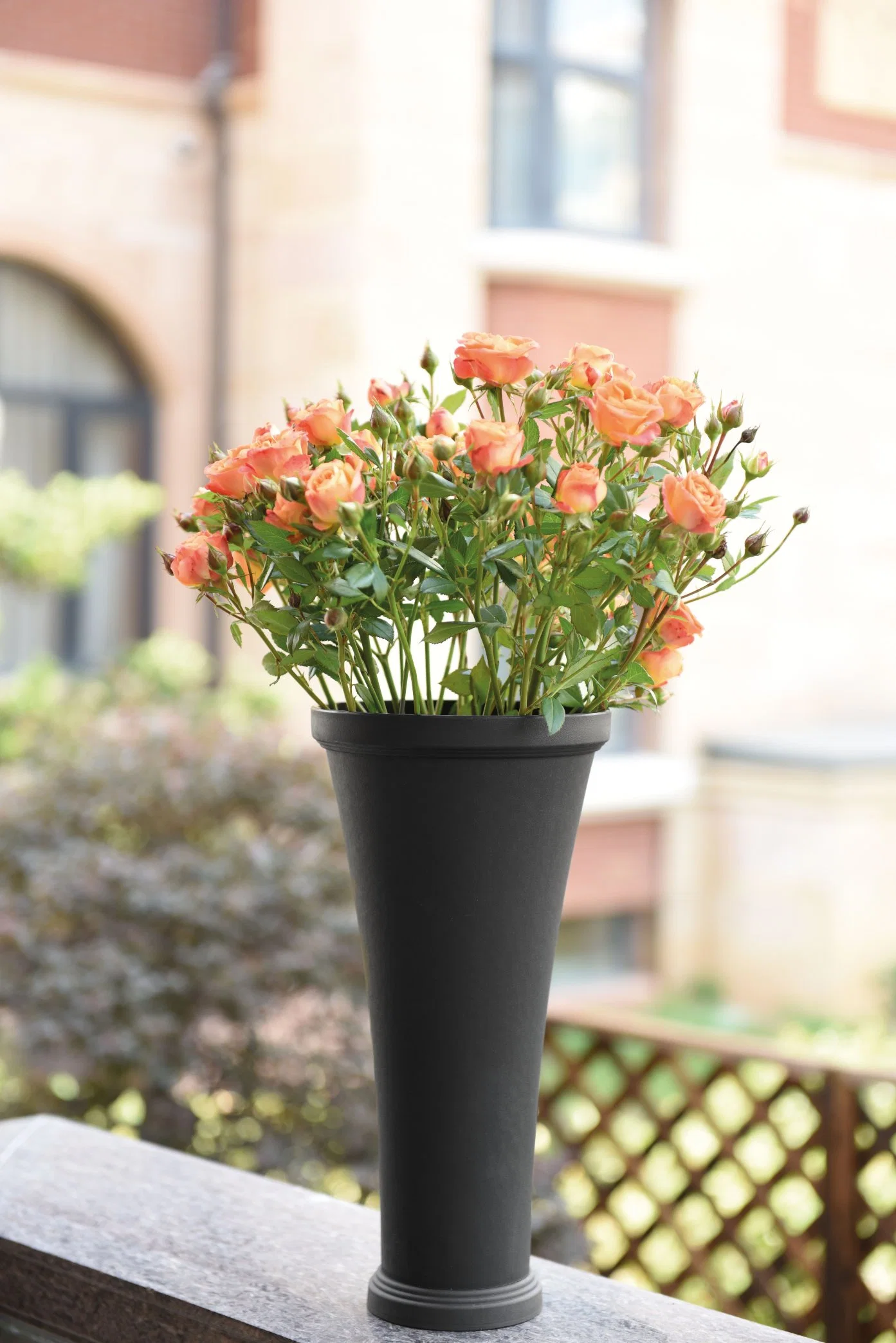 Round Plastic Flower Pot Tall Garden Pot (KD8950-KD8953)