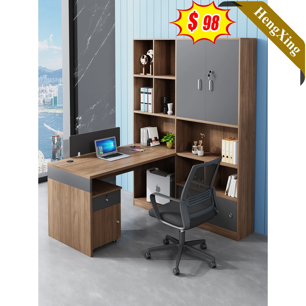 Cheap Modern Home Office Desk Furniture Computer Desk with File Cabinet Bookshelf