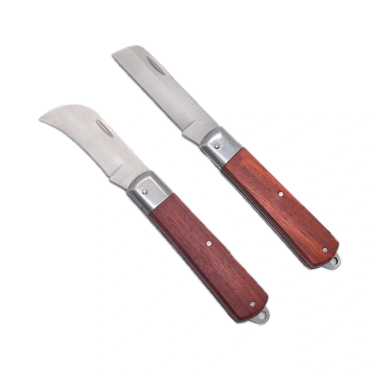 Knife Cutting with Wooden Handle Hand Tool