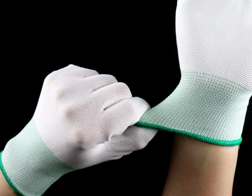 White Anti-Static and Dust-Free Rubber Immersion Protective Gloves