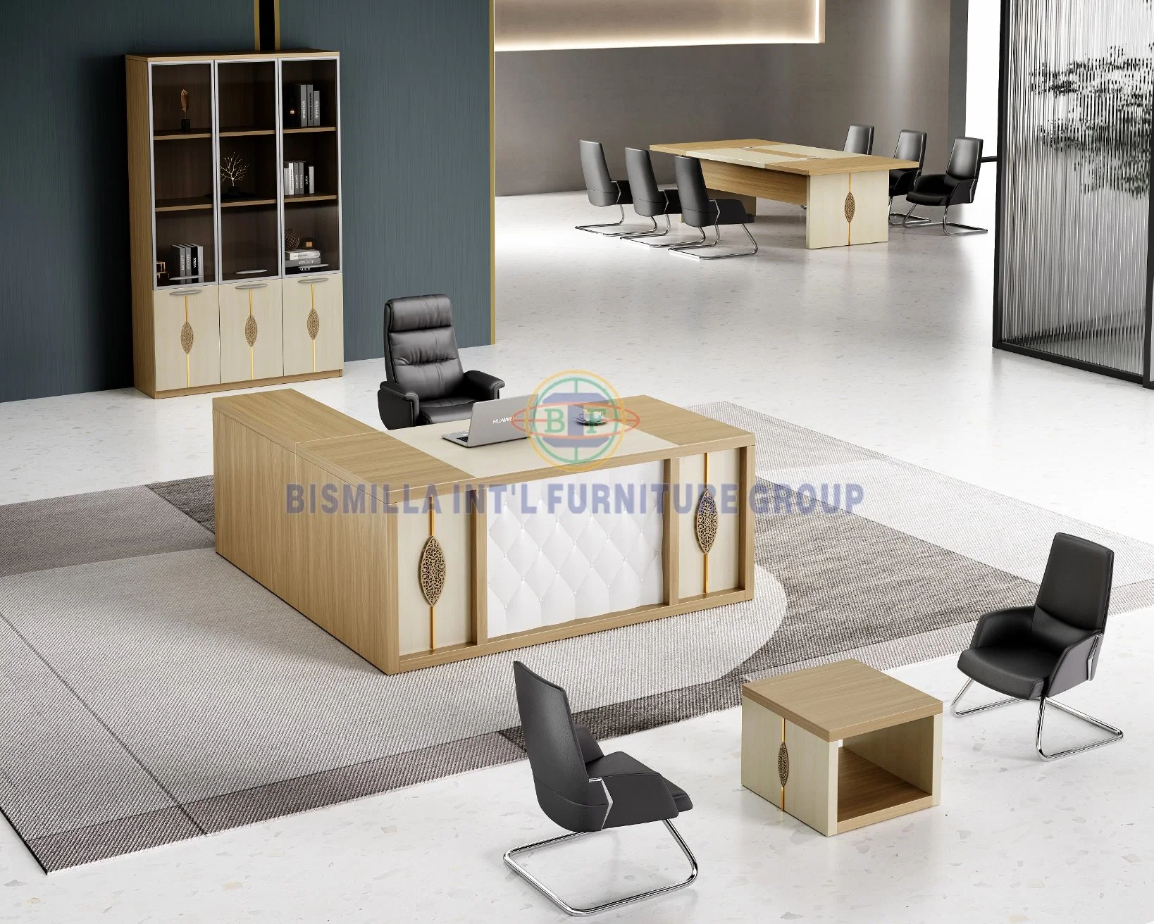 Nouveau design mobilier Arabie Saoudite populaire Melamine Bureau Table