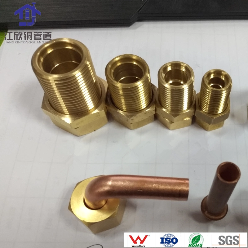 Copper Connection Pipe Refrigeration Machine Fitting