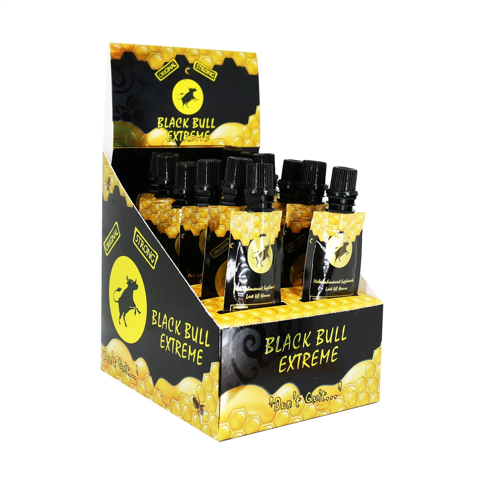 Black Bull Honey 12 Pouches with display Box New Design for Wholesale/Supplier