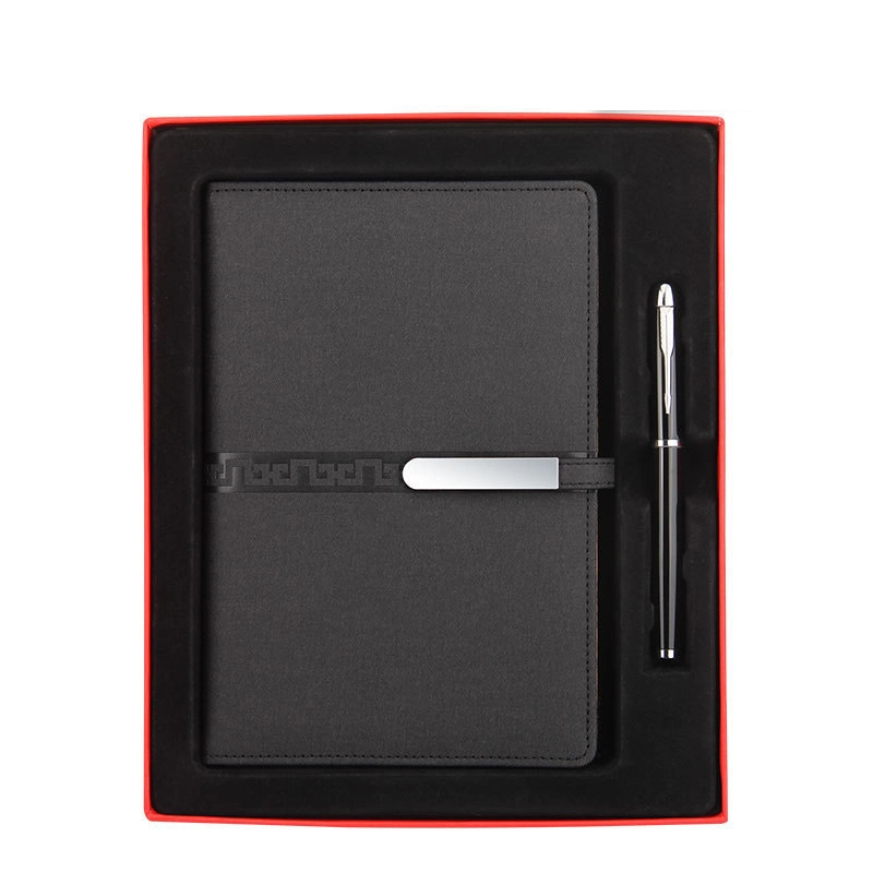 High quality/High cost performance  PU Leather Notebook Custom Business Promotion Gift with Pen Set