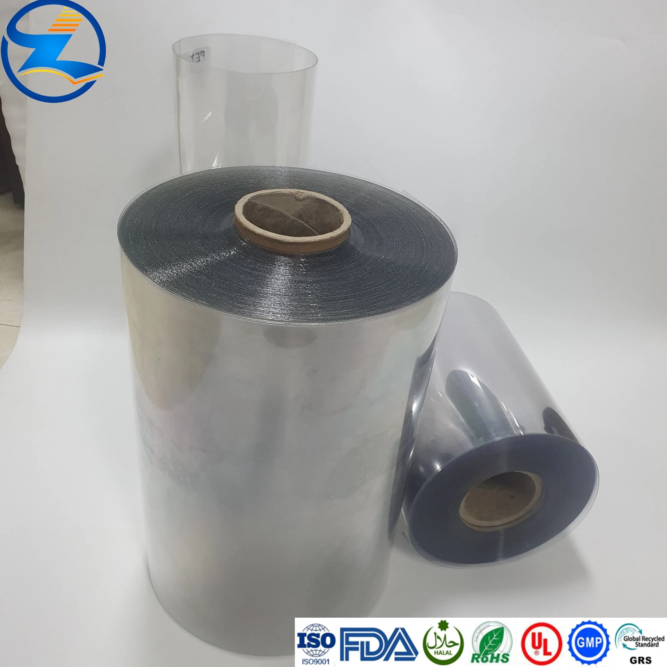 Customized ISO Quality Rigid Pet Films Raw Material for Drinks/Food Container/ Face Shield/Baking Packaging