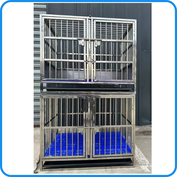 Pet Supply Product Stainless Steel Folded Pet Kennel Dog Cage