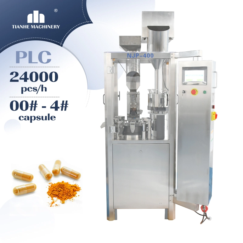 Tianhe Njp-400 حاصلة على براءة اختراع، آلة ملء مسحوق أوتوماتيكي بالكامل، بمسحوق، PLC نظام التحكم