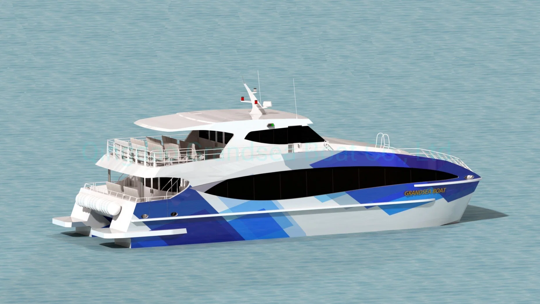 Ferry de catamarán de pasajeros de aluminio de 20 metros y 67 pies chino en venta en Filipinas.