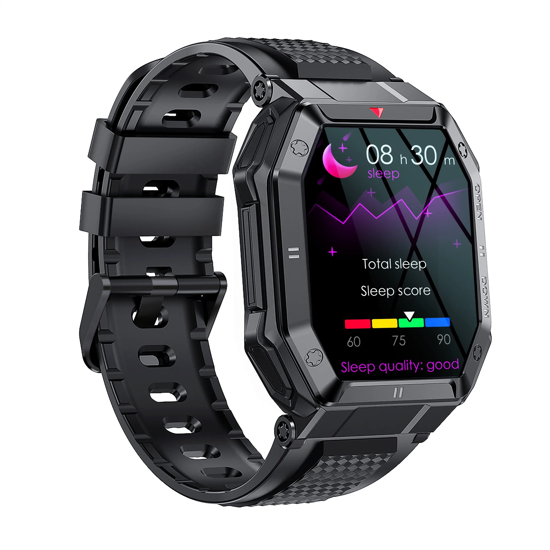 Großhandel/Lieferantspreis Neue Ankunft Full Touch Wasserdicht BT Call Big Batterie Musik Player Armband Männer außerhalb Sport Smart Watch K55