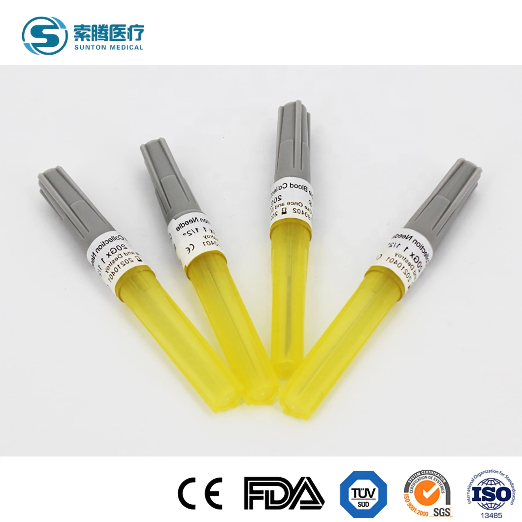 Sunton High quality/High cost performance Disposable Blood Collection Needle China GB 15811 Vacuum Blood Collection Needle Manufacturing Wholesale/Supplier Vacuum Blood Collection Needles