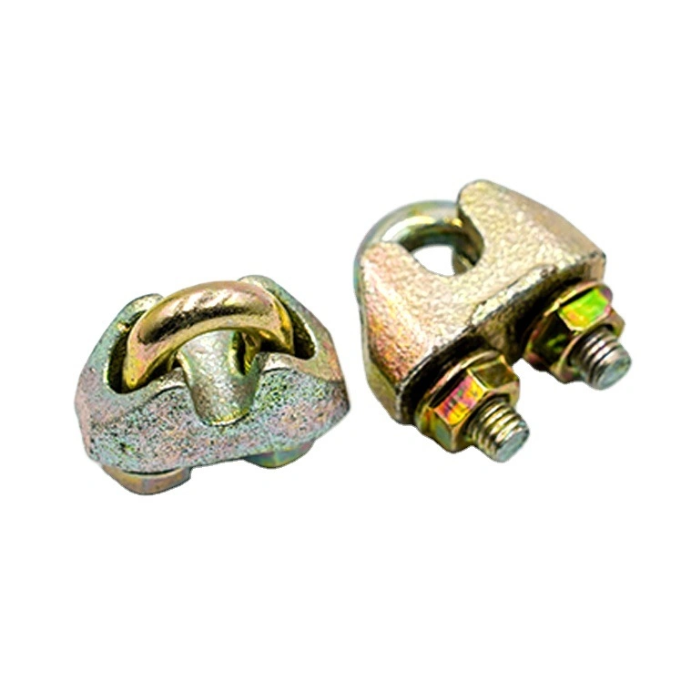 Yellow Galvanized DIN 1142 Wire Rope Clips