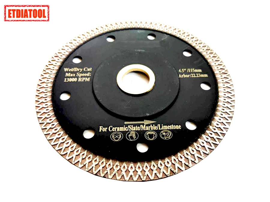 Super Thin Diamond Saw Blades for Cutting Porcelain, Ceramic, Marble, Limestone, Slate