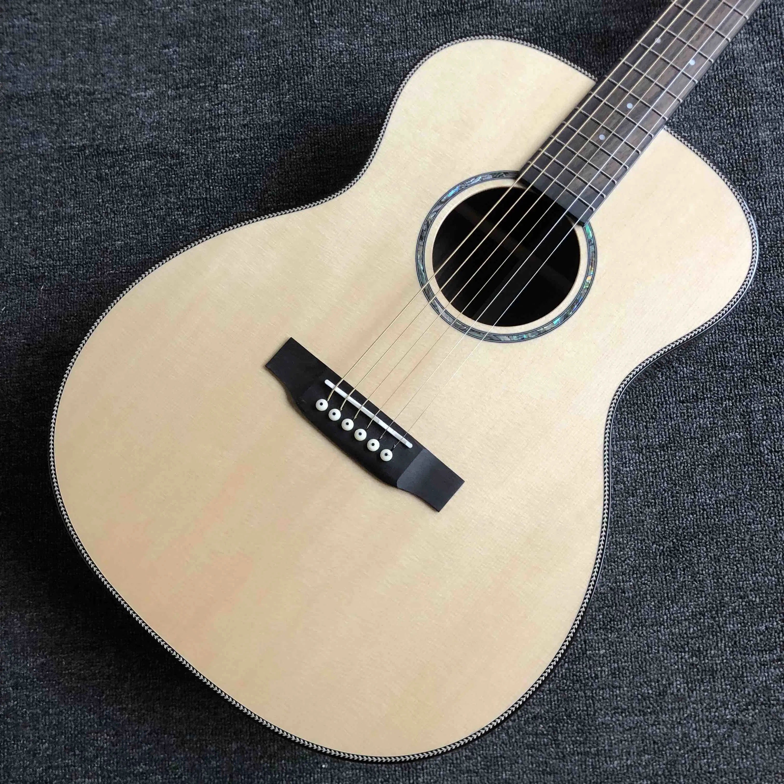 Custom AAAAA Vollholz 40 Zoll Om28AA Körper akustisch Gitarre