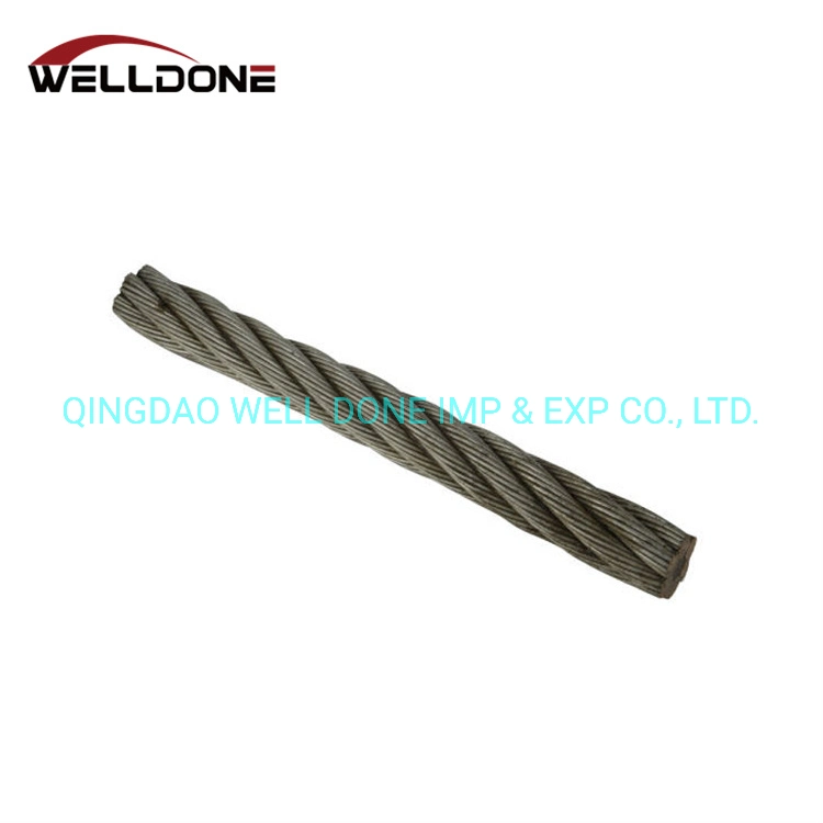 6*19+FC 6*19+Iwr 6*19+Iws 7*19 Galvanized and Ungalvanized Steel Wire Rope