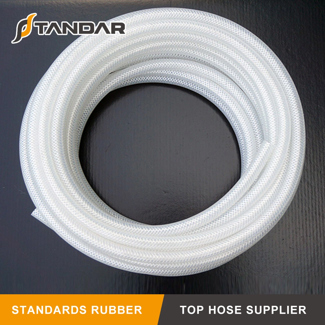 FDA High Pressure Silicone Rubber Fabric Braided Hose Used on Car